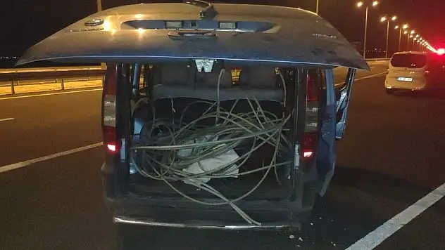 DDY'ye ait haberleşme ve enerji nakil kablosu çalan 2 kişi yakalandı
