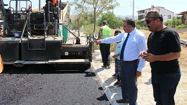 Develi Aygözme Mahallesi'nde asfalt çalışmaları sürüyor