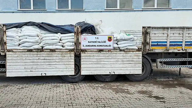 Develi'de milyonluk sevkiyat jandarmaya takıldı!