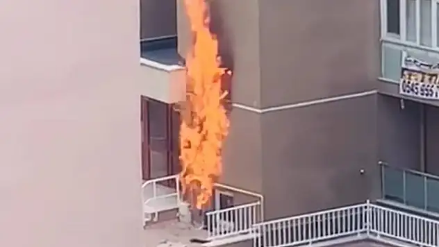 Dikkat! Doğal gaz borusundaki sızıntı yangın çıkardı