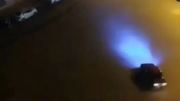 Drift atan sürücüye ceza yağdı!