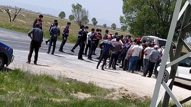 DSİ yetkileri ile köylü arasında arbede çıktı