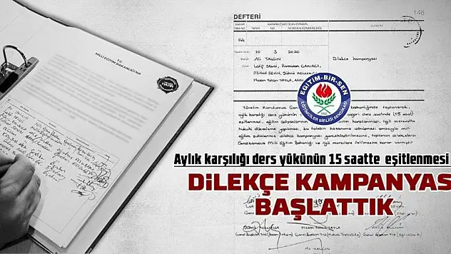 Eğitin Bir Sen sınıf öğretmenleri için imza kampanyası başlattı