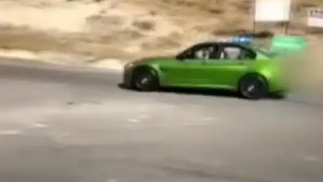 Ehliyeti yoktu, drift yaptı, sosyal medyada yakalandı