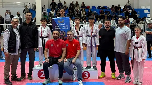 Emniyet Erva, taekwondoda 14 madalya kazandı