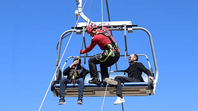 Erciyes'te arama ve kurtarma tatbikatları sürüyor