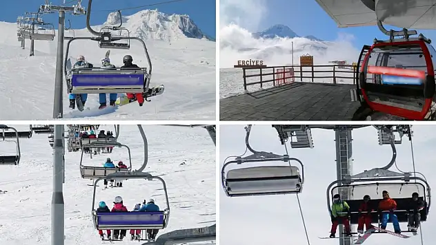 Erciyes'te teleferiğin arkasında gizli mesajlar...