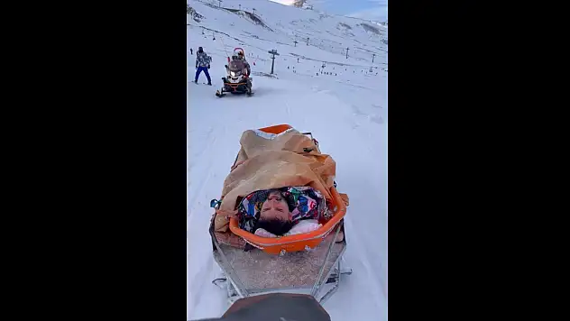 Erciyes'te teleferikten atlayan genç: Nazar değdi