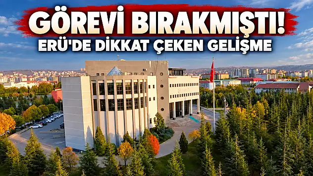 Erciyes Üniversitesi'nde Cumhurbaşkanı Erdoğan'ın ödül verdiği isme yeni görev!