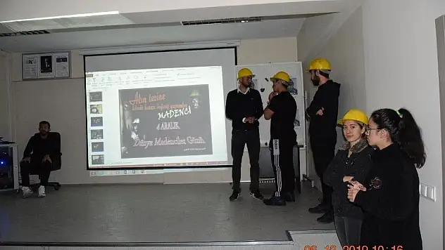 ERÜ Spor Bilimleri madencileri unutmadı
