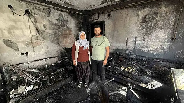 'Ev yanıyor' diye bağırdı, dakikalar içinde kül oldu