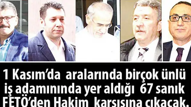 Kayseri'deki FETÖ Davası 1 KASIM Salı başlıyor