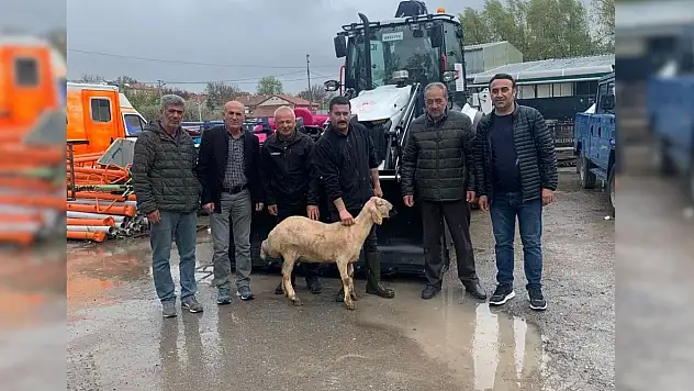 Filoya eklenen araç için kurban kesildi