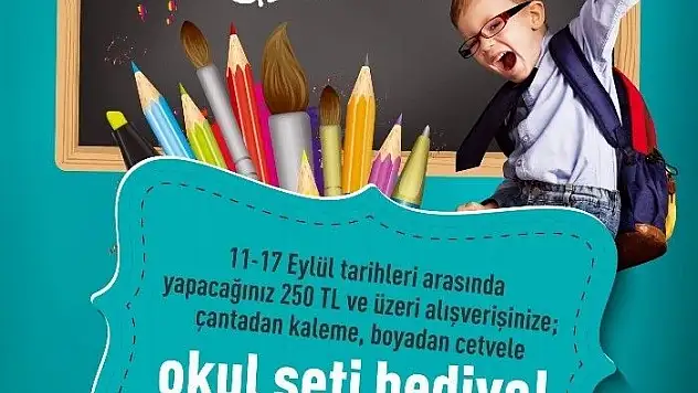 Forum Kayseri'de okul alışverişi hem kazançlı hem eğlenceli