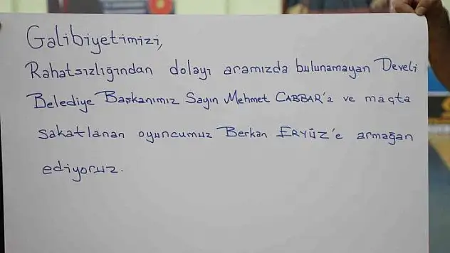 Galibiyeti Cabbar'a armağan ettiler