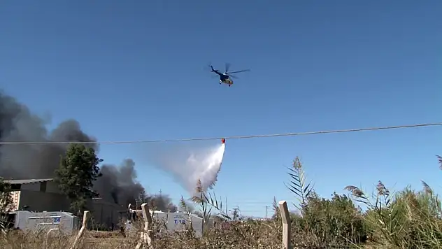 Geri dönüşüm fabrikasındaki yangına müdahale devam ediyor!
