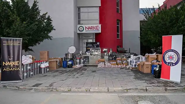 3 milyon uyuşturucu hap yapabilecek hammadde bulundu