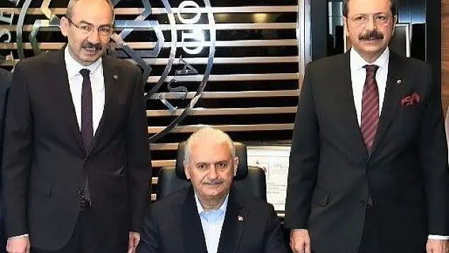 Gülsoy 'Kayseri Ticaret Odası tarihinde ilk defa odamızı bir Başbakan ziyaret etti'