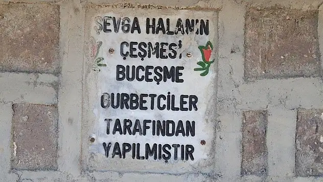 Gurbetçiler, mahallelerine çeşme yaptırdı!