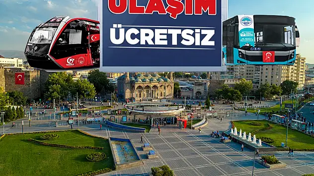 Kayseri'de hafta sonu ulaşım ücretsiz!