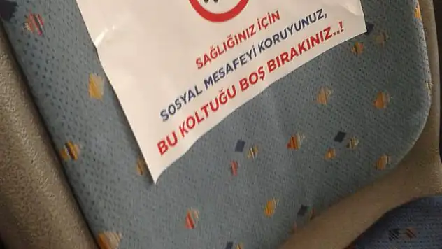 Halk Otobüslerinde korona önlemi