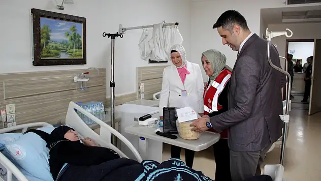 Hastaların yüzünü güldüren ziyaret!