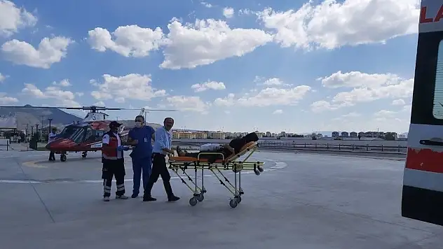 Hava ambulansı Hızır gibi yetişti