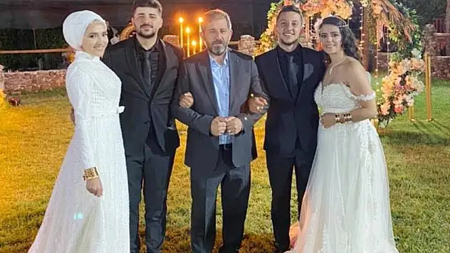 Hem oğlunu, hem de kızını aynı gün evlendirdi