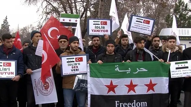 İdlib'de yaşanan saldırılara tepki