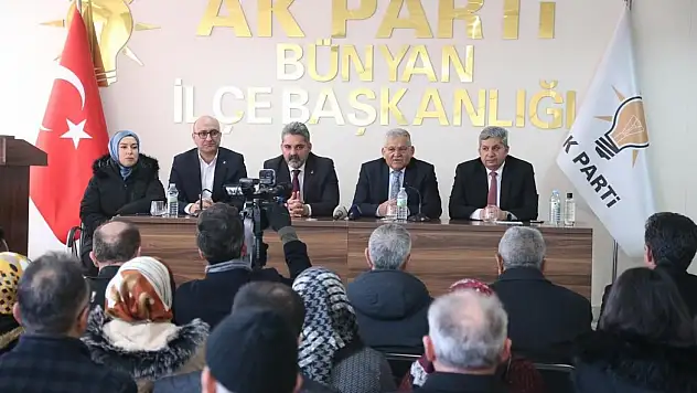 'Bir elimiz hep Bünyan'ın üzerinde olacak'