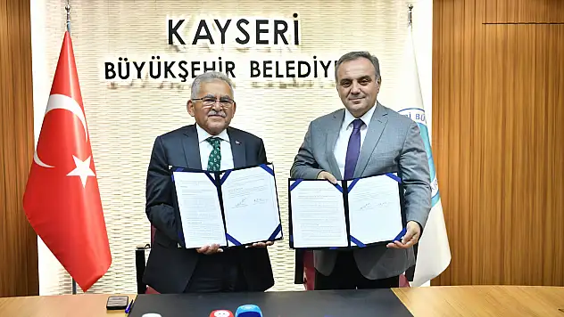 İmzalar atıldı.... Büyükşehir ve ERÜ iş birliği yapacak!