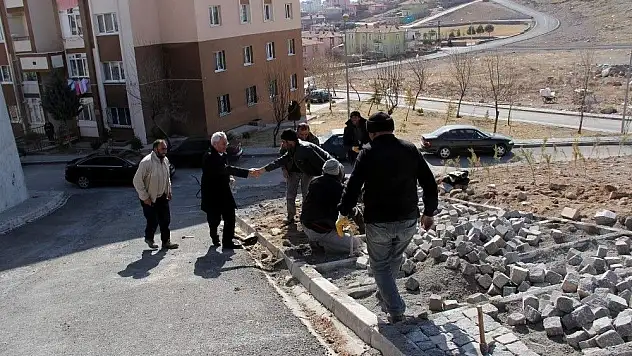 İncesu'da parke çalışmaları başladı