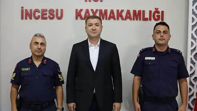 İncesu'da Jandarma komutanına veda