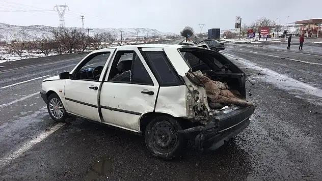 İncesu'da otomobiller çarpıştı: 1 yaralı
