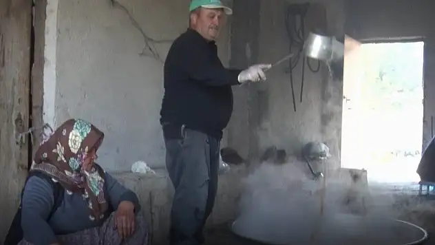 İncesu'da pekmez yapımı başladı