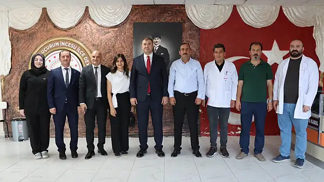 İncesu Devlet Hastanesi'nin yeni yönetimine 'hayırlı olsun' ziyareti