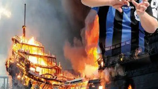 İNCİALAN GEMİLERİ YAKTI