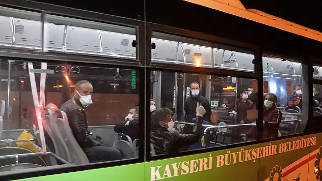 Irak'ta kalan 271 işçi Kayseri'ye getirildi
