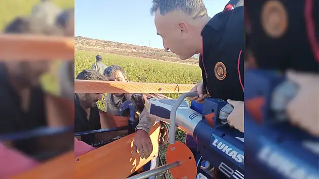 İş kazası ucuz atlatıldı