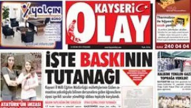 İŞTE BASKININ  TUTANAĞI!