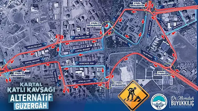 İşte Kartal Kavşağı yerine kullanılacak alternatif yollar