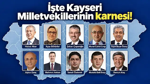 İşte Kayseri Milletvekillerinin karnesi!