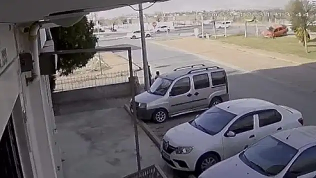 İşte kaza anı!