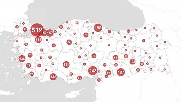 İşte şiddet haritasında Kayseri'nin durumu: 42 kişi öldü!