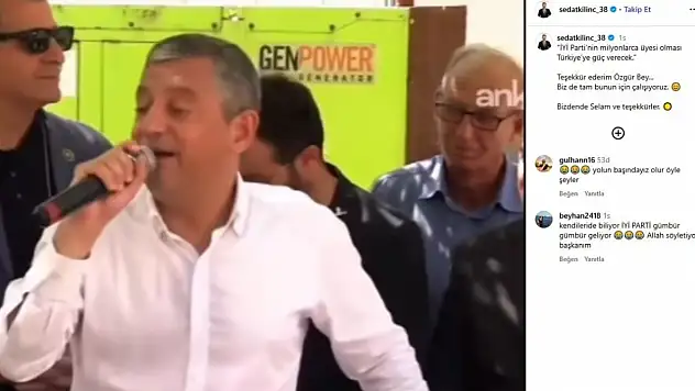 İYİ Partili Sedat Kılınç neden Özgür Özel'i paylaştı?