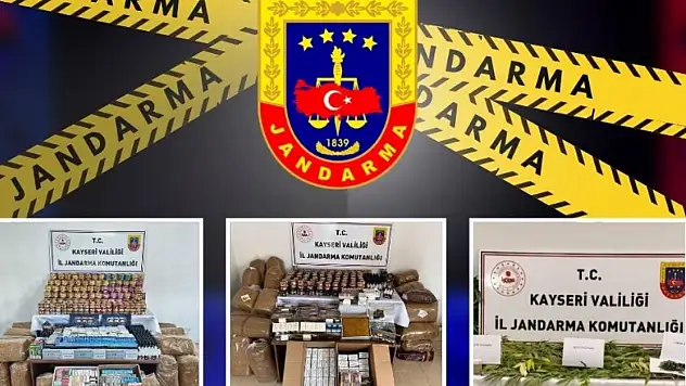 Jandarma açıkladı, rakamlar ortaya çıktı: Kayseri'de Ağustos tablosu