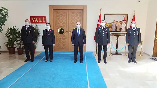 Jandarma Teşkilatından Vali Günaydın'a 181. Kuruluş Yıldönümü Ziyareti