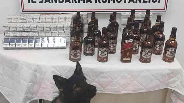 Kaçak alkol ve sigara yakalandı