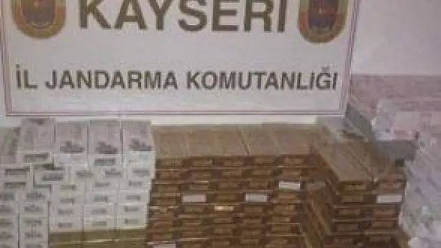 Jandarmadan kaçak sigara operasyonu