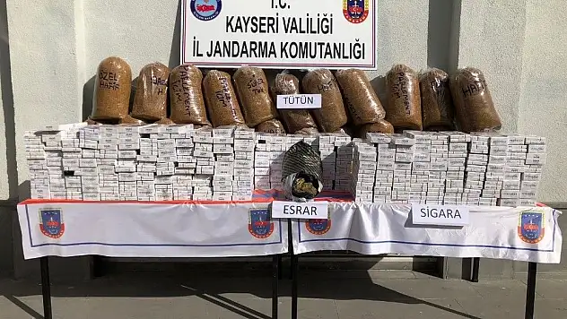 Jandarmadan kaçak sigara ve tütün operasyonu
